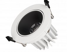 Светильник MS-FORECAST-BUILT-TURN-R102-12W Day4000 (WH-BK, 32 deg, 230V) (Arlight, IP20 Металл, 5 лет)