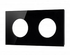 Рамка стеклянная FRM-GLARE-GC-2-BK (Arlight, -)