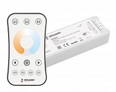 INTELLIGENT ARLIGHT Диммер SMART-SET-PWM-102-72-MIX-SUF White (12-24V, 2x5A, ПДУ RING 10кн, 2.4G) (IARL, Контроллер)