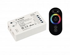 Контроллер ARL-OVAL-RGBW Black (5-24V, 4x4A, ПДУ Овал, RF) (Arlight, IP20 Пластик, 3 года)