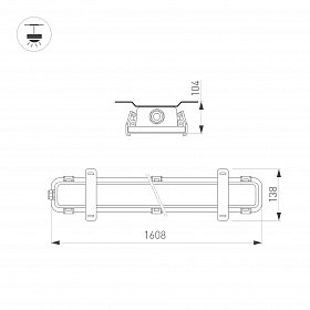 Светильник SP-KATANO-L1600-60W Day4000 (SL, 100 deg, 230V) (Arlight, IP65 Металл, 5 лет)