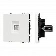 ARL NOBE Розетка компьютерная софт-тач белый кварц SCT-MPC1-SFPL-WH (RJ-45, CAT6) (Arlight, -)