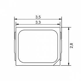 Светодиод ARL-2835CW-P80 White (D1W) (Arlight, SMD 2835)