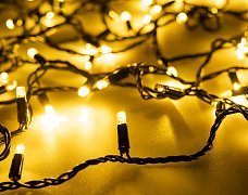 Светодиодная гирлянда ARD-STRING-CLASSIC-1000-BLACK-100LED-PULSE Warm (230V, 7W) (Ardecoled, IP65, 1 год)