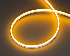 Лента герметичная HALO-SIDE-A168-6x13mm 24V Yellow (10 W/m, IP67, 2835, 5m) (Arlight, Силикон)