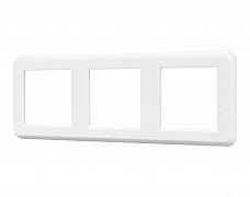 Рамка пластиковая FRM-VERSA-PL-3-WH (Arlight, -)