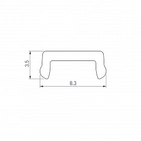 Экран LINE-1019-W8-2000 OPAL (Arlight, Пластик)