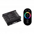 Контроллер ARL-OVAL-RGB Black (12-24V, 3x10A, ПДУ Овал, RF, RJ45) (Arlight, IP20 Металл, 3 года)