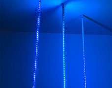 Светодиодная гирлянда ARD-ICEFALL-CLASSIC-D23-1000-CLEAR-96LED-LIVE BLUE (230V, 1.5W) (Ardecoled, IP65)