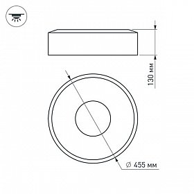 Светильник SP-TOR-TZ460SW-33W Warm White (Arlight, -)