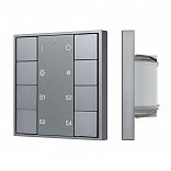 INTELLIGENT ARLIGHT Кнопочная панель DALI-201-23-1G-4SC-DIM-DT6-IN Silver (BUS, Frame) (IARL, IP20 Металл, 3 года)