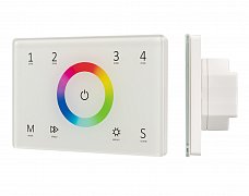 Панель Sens SMART-P83-RGB White (230V, 4 зоны, 2.4G) (Arlight, IP20 Пластик, 5 лет)