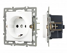 Механизм электрической розетки SCT-GP-MEU-PL-WH (250V, 16A) (Arlight, -)
