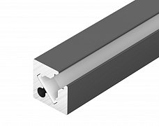 Профиль с экраном SL-KANT-H10-SQUARE-2000 IRON GREY (Arlight, Алюминий+пластик)