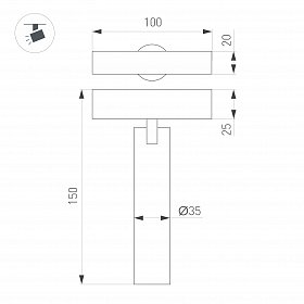 Светильник MAG-SPOT-25-R120-12W Day4000 (WH, 30 deg, 24V) (Arlight, IP20 Металл, 3 года)