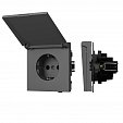 Механизм розетки влагозащищённый SCT-TENDO-MCP-SFPL-GR (230V, 16A) (Arlight, Матовый графитовый)
