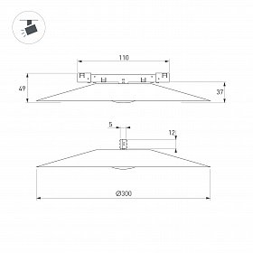 Светильник MAG-MICROCOSM-DISCO-R300-7W Day4000 (BK, 36 deg, 24V) (Arlight, IP20 Металл, 5 лет)
