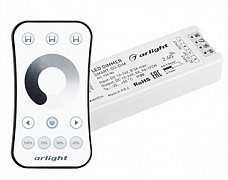 Диммер SMART-DIM-SET-RING (12-24V, 1x8A, ПДУ 2.4G) (Arlight, IP20 Пластик, 5 лет)