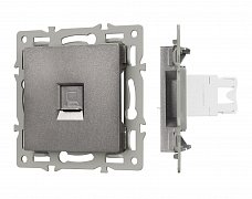 Механизм компьютерной розетки SCT-MPC1-PL-GR (RJ-45, CAT6) (Arlight, -)