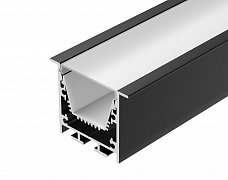 Профиль LINIA45-F-TRAY-2000 BLACK (Arlight, Алюминий)