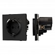Механизм розетки с USB зарядкой SCT-TENDO-MUAC-SFPL-BK (230V, 16A) (Arlight, Матовый черный)