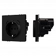 Механизм розетки с USB зарядкой SCT-NOBE-MUCC-SFPL-BK (230V, 16A) (Arlight, -)