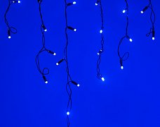 Светодиодная гирлянда ARD-EDGE-CLASSIC-2400x600-BLACK-88LED-FLASH BLUE (230V, 6W) (Ardecoled, IP65, 1 год)