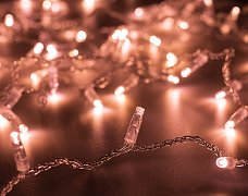 Светодиодная гирлянда ARD-STRING-CLASSIC-1000-CLEAR-100LED-PULSE Rose Gold (230V, 7W) (Ardecoled, IP65, 1 год)