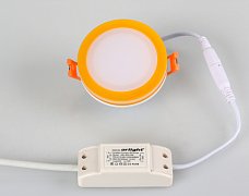 Светодиодная панель LTD-80SOL-Y-5W Warm White (Arlight, -)