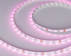 Светодиодная лента RT-A60-8mm 12V Pink (4.8 W/m, IP20, 2835, 5m) (Arlight, 4.8 Вт/м, IP20)