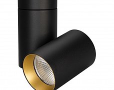 Светильник SP-POLO-SURFACE-TURN-R85-15W White5000 (BK-GD, 40 deg) (Arlight, IP20 Металл, 3 года)