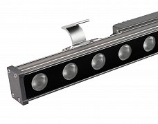 Линейный прожектор AR-LINE-500-12W Warm2700 (GR, 15 deg, 230V) (Arlight, IP65 Металл, 3 года)