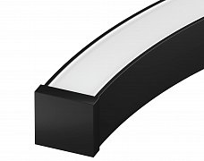 Профиль LINE-3535-BENT-SIDE-2000 ANOD BLACK (Arlight, Алюминий)