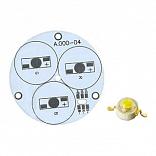 Плата D55-3E RGB Emitter (3x LED, A.000-04) (Turlens, -)