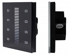 INTELLIGENT ARLIGHT Сенсорная панель DALI-901-11-ADDR-3SC-DIM-DT6-IN Black (BUS) (IARL, IP20 Пластик, 3 года)