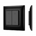 INTELLIGENT ARLIGHT Кнопочная панель SMART-RF-801-22-1G-DIM-SUF Black (3V, 2.4G) (IARL, IP20 Пластик, 5 лет)