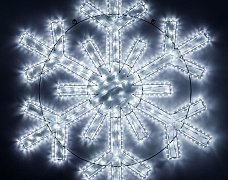 Фигура светодиодная ARD-SNOWFLAKE-M11-1250x1200-604LED White (230V, 36.5W) (Ardecoled, IP65, 1 год)