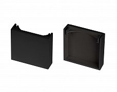 Заглушка LINE-3535-BENT-SIDE BLACK глухая (Arlight, Пластик)