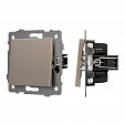Механизм выключателя одноклавишный перекрёстный SWT-MKX1-PL-GD-V (250V, 10A) (Arlight, -)