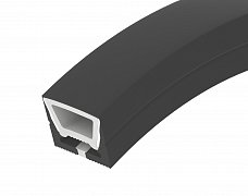 Силиконовый профиль WPH-FLEX-1616-TOP-S11-5m FULL BLACK (Arlight, Силикон)
