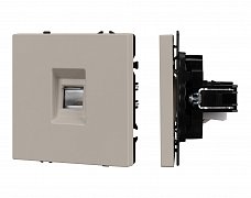 ARL NOBE Розетка телефонная софт-тач кашемир SCT-MTL1-SFPL-CA (RJ-11, 4C) (Arlight, -)