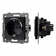 Механизм электрической розетки SCT-MEU1-PL-BK-V (250V, 16A) (Arlight, -)