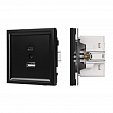 Механизм USB розетки SCT-TENDO-MUAC-PL-BK (5V, 3A, QC3) (Arlight, Черный)