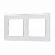 Рамка стеклянная FRM-GLARE-GS-2-WH (Arlight, -)