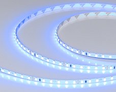 Светодиодная лента RT-A120-5mm 24V Blue (9.6 W/m, IP20, 2835, 5m) (Arlight, 9.6 Вт/м, IP20)