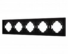 Рамка пластиковая FRM-TENDO-PL-5-BK (Arlight, Черный)