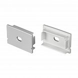 Заглушка LINE-3020 SILVER с отверстием (Arlight, Пластик)
