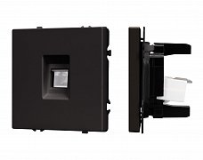 ARL NOBE Розетка компьютерная софт-тач черный оникс SCT-MPC1-SFPL-BK (RJ-45, CAT6) (Arlight, -)