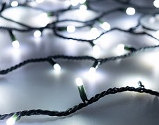Светодиодная гирлянда ARD-STRING-PRO-1000-GREEN-100LED-MILK-PULSE White (230V, 7W) (Ardecoled, IP65, 2 года)