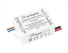 Блок питания ARPJ-SP-44180-PFC-TRIAC-MINI (8W, 22-44V, 180mA) (Arlight, IP65 Пластик, 5 лет)